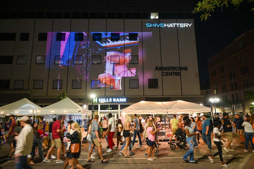 Market After Dark in Cedar Rapids, Iowa