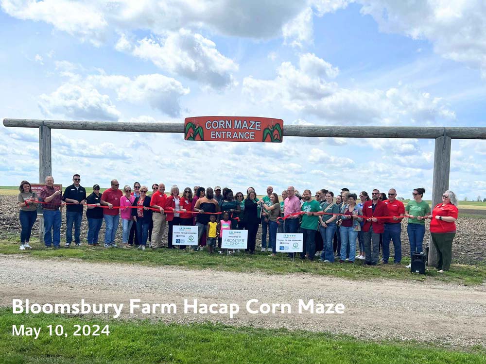 Bloomsbury Farm Hacap Corn Maze Ribbon Cutting